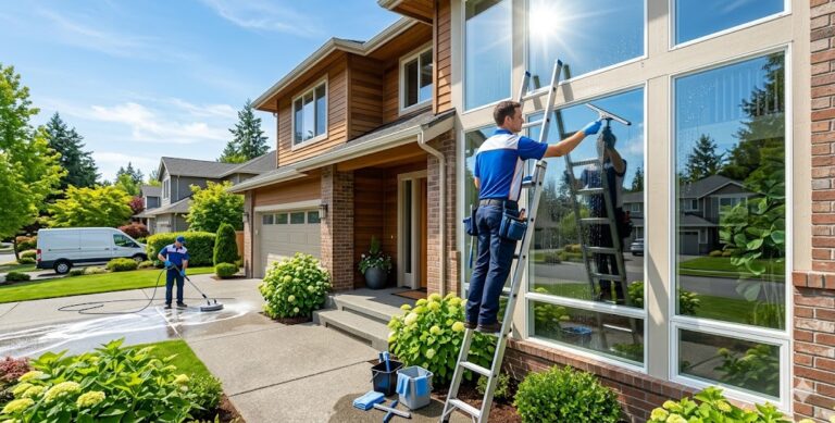 Why Professional Window Cleaning and Pressure Washing Matter for Your Property